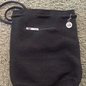The Sak Charcoal Knit Shoulder Bag